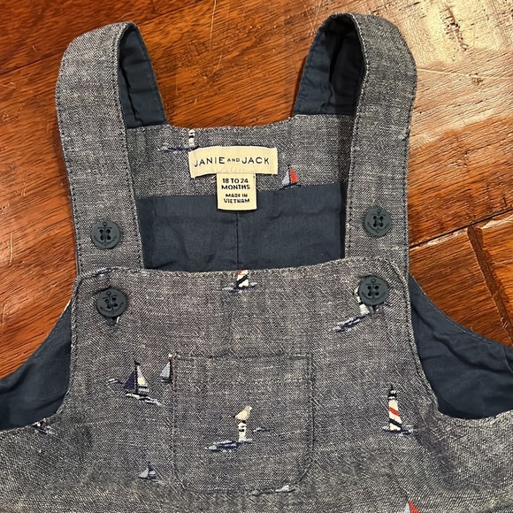 Linen Overalls, 18-24 months - Picture 5 of 5